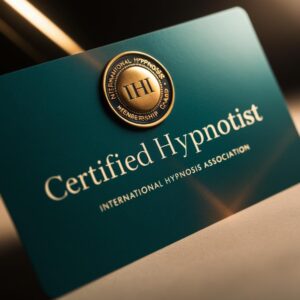 International Hypnosis Association certification and membership card